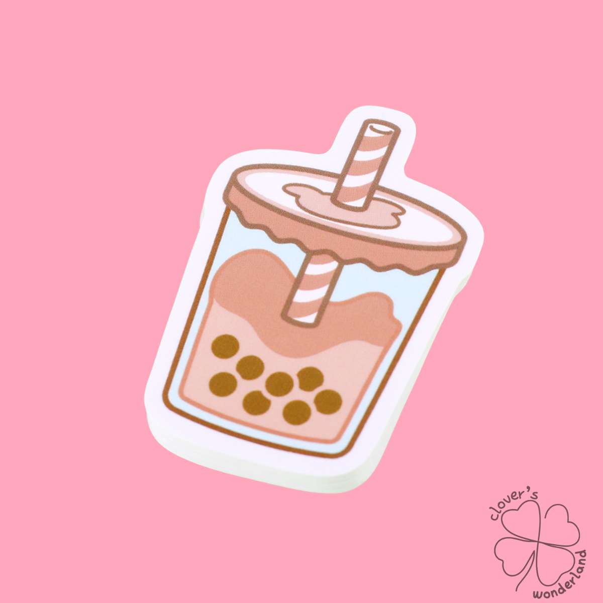 Kawaii Boba Tea Vinyl Sticker