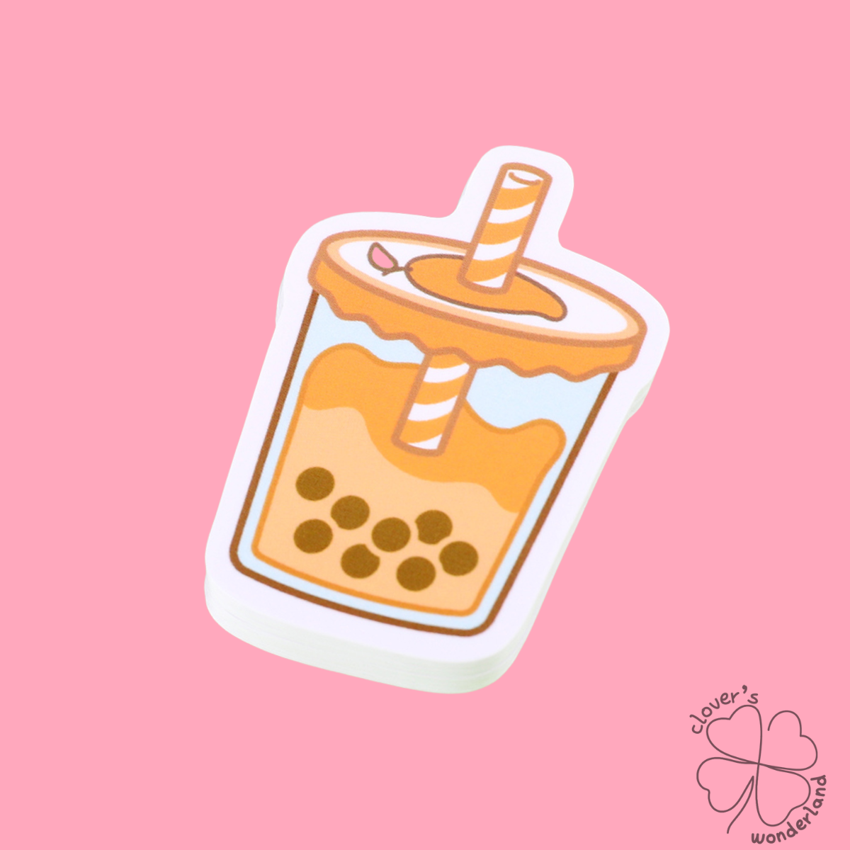 Kawaii Boba Tea Vinyl Sticker