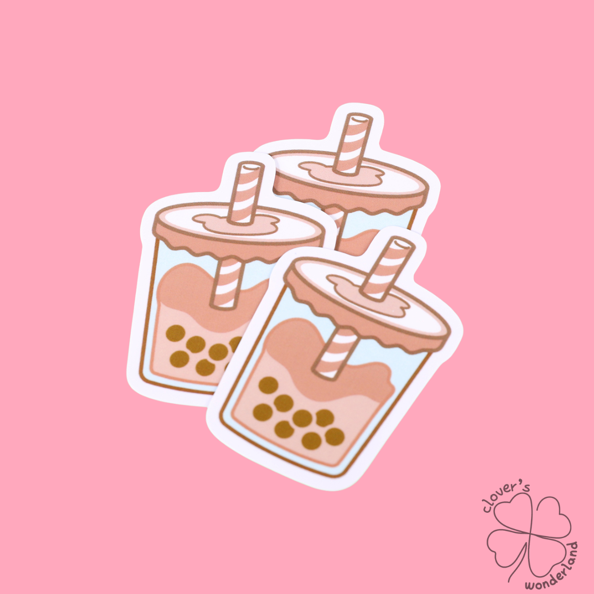 Kawaii Boba Tea Vinyl Sticker