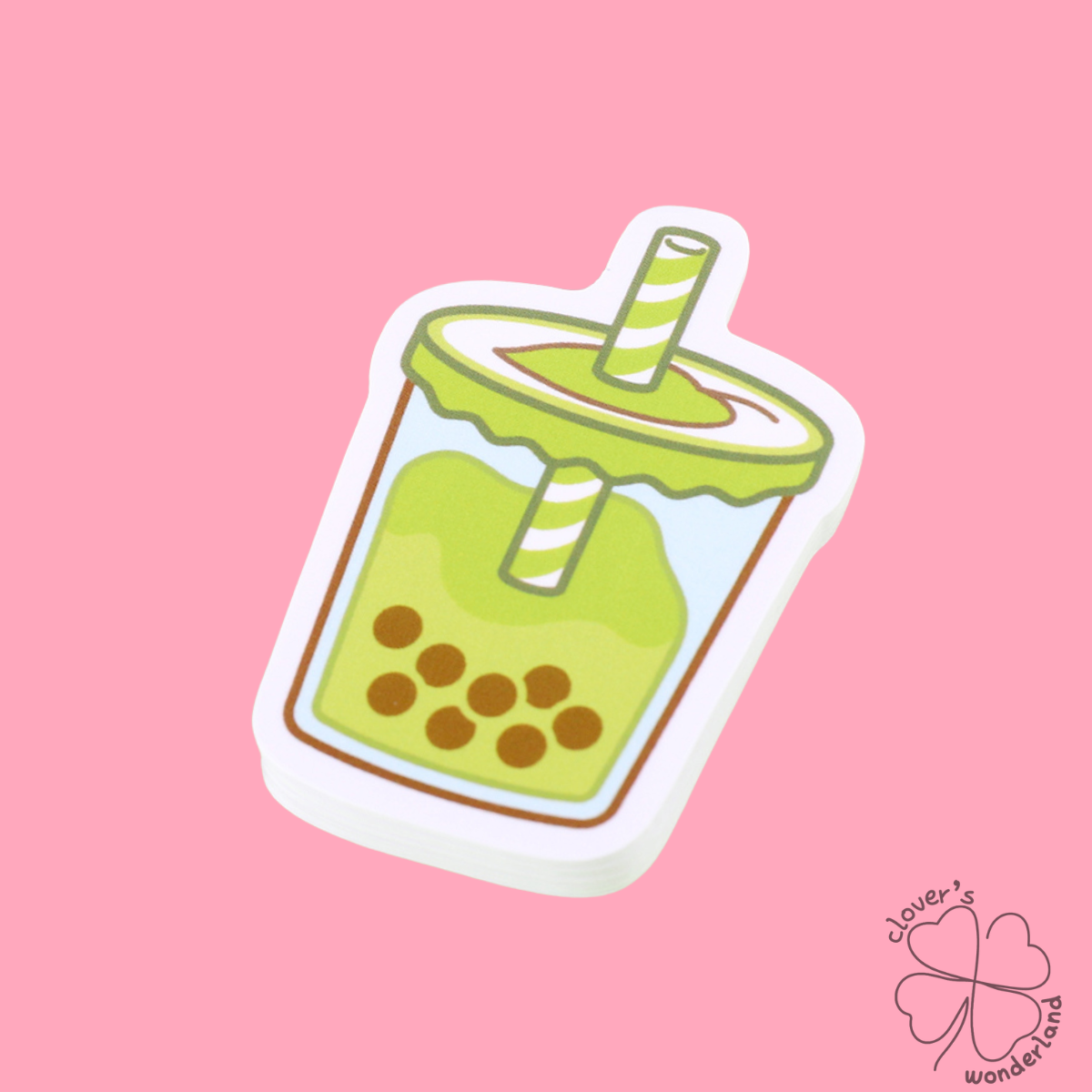 Kawaii Boba Tea Vinyl Sticker