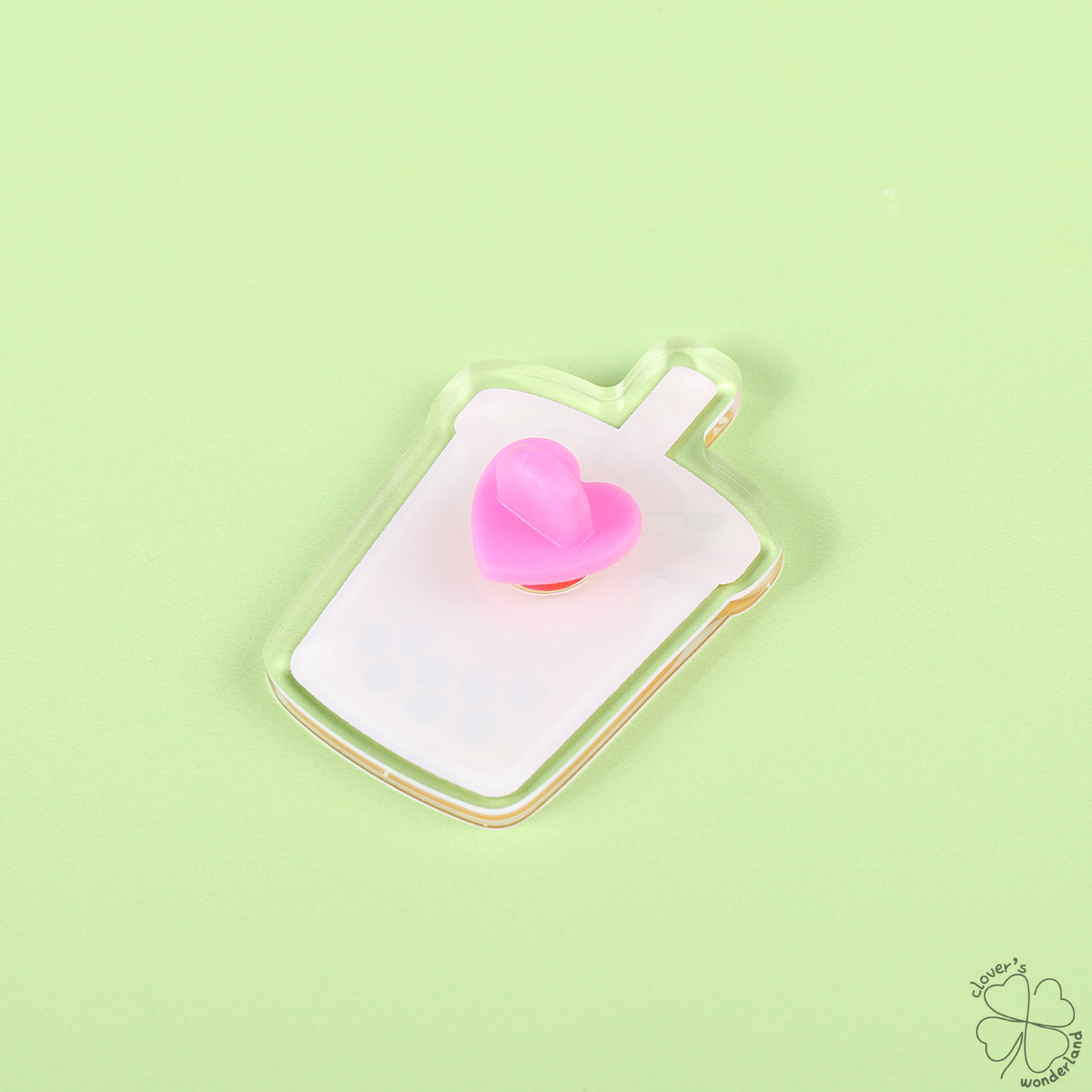 Mango Boba Acrylic Pin