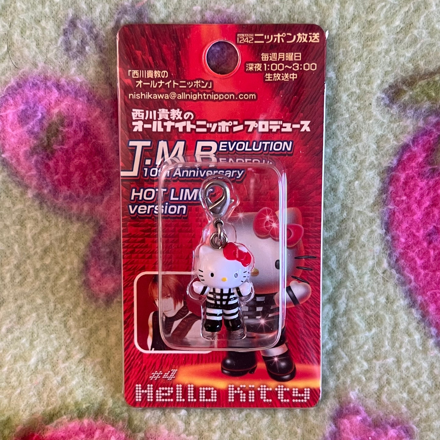 Hello Kitty T.M.Revolution #4 Zipper Phone Charm