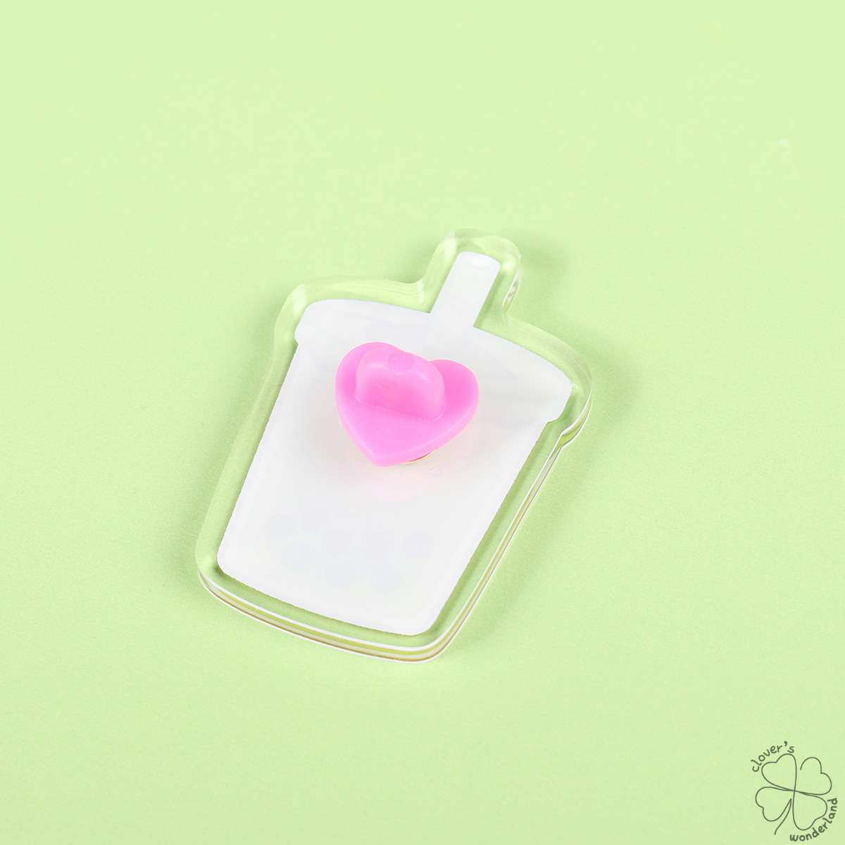 Matcha Boba Acrylic Pin