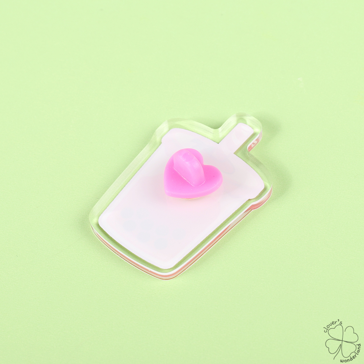 Strawberry Boba Acrylic Pin