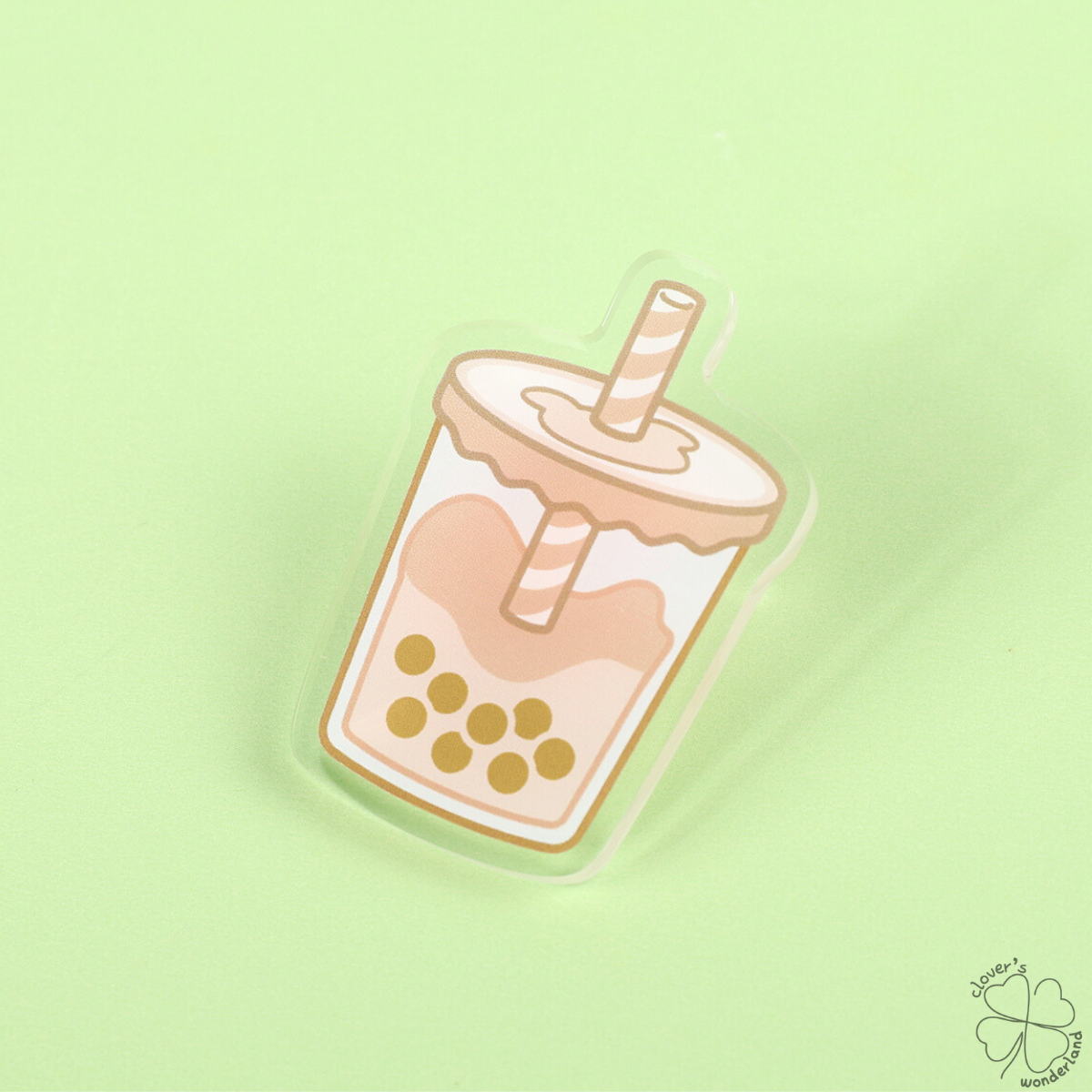 Brown Sugar Boba Acrylic Pin