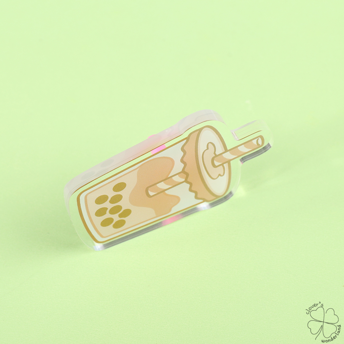 Brown Sugar Boba Acrylic Pin