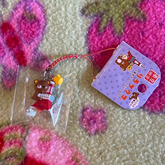 San-x Rilakkuma Red Tower Vintage Gotochi Phone Charm