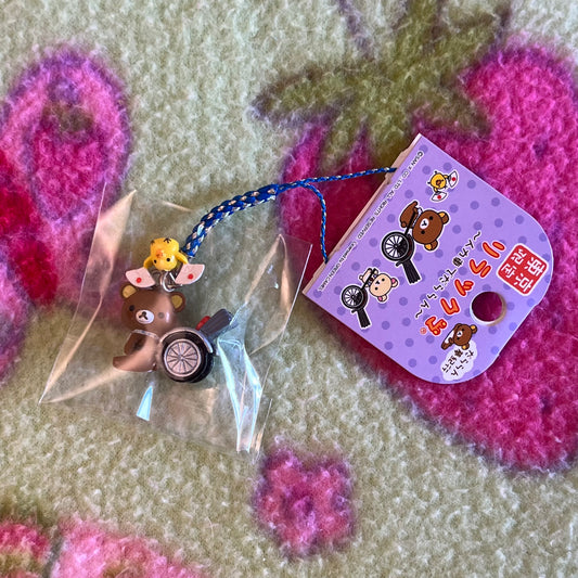 San-x Rilakkuma Cart Vintage Gotochi Phone Charm