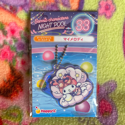 Sanrio Characters Night Pool My Melody Acrylic Keychain