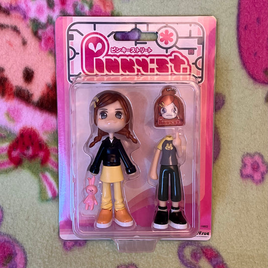 Pinky Street {Pinky:st} Ginger Hair Black Hoodie + Pink Rabbit Figure