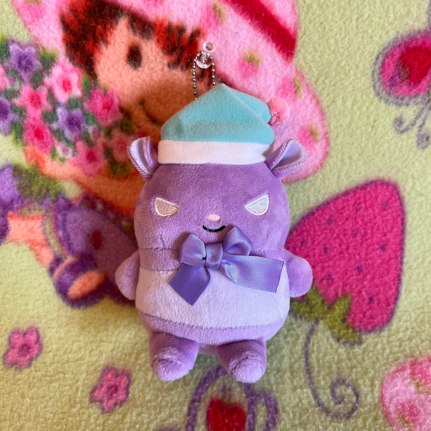 Baku Blue Hat Prize Keychain Plush 6" Sanrio Japan Lottery Plush