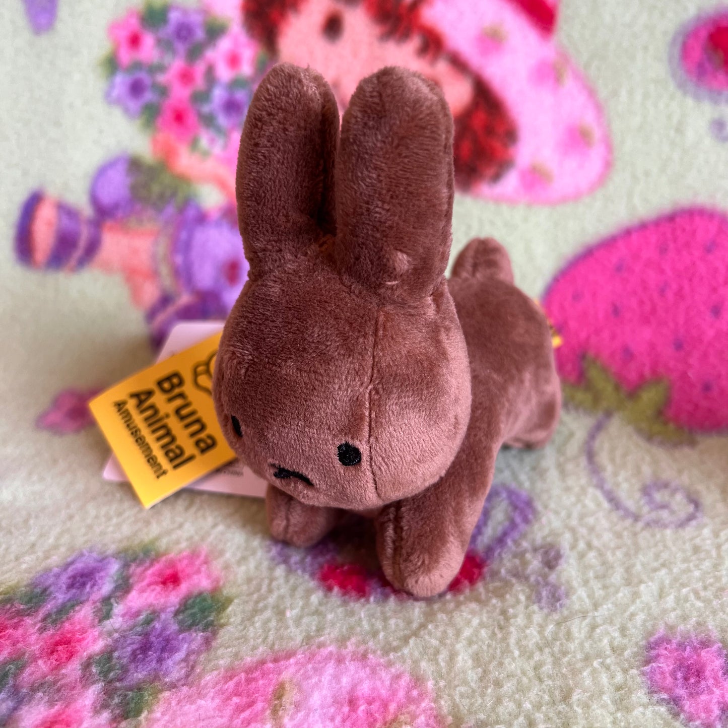 Bruna Animal Brown Bunny Taito Keychain Prize Plush 4" Amusement Japanese Plush